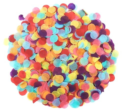 6000 Stück Konfetti,Konfetti Groß,Streudeko Geburtstag,Streudeko,Für Karneval, Geburtstagsparty, Weihnachten, Taufe, Babyparty Dekoration(50g)
