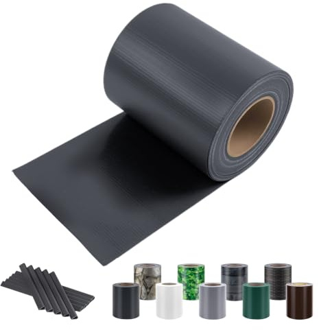 Sunnylaxx 19cmx35m Tiras De PVC para Valla con Clips, Antracita