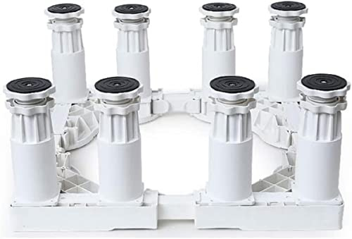 AYCDL Base per Lavatrice, Supporto per Lavatrice Migliorato, Base per Asciugatrice Rialzata per Frigorifero, Supporto per Piedini Robusti da 4/8/12 Piedi, Rulli per,OneColor-8 Feet