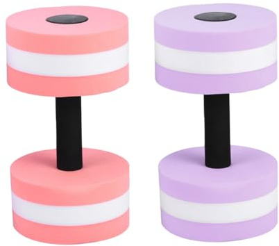 BIUDECO Mancuernas Flotantes de EVA para Aeróbic Acuático Pack 2 Unidades Barra Acuática Ligera y Resistente para Gimnasio Piscina y SPA Equipo de Natación para Color Color Aleatorio