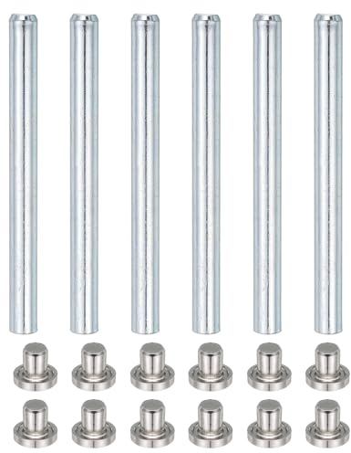 QUARKZMAN 6Pcs Perni Per Cerniere Porta 3.5 Pollici Perni Cerniere Rimovibili Per Sicurezza Riparazione Sostituzione Porte Interne Residenziali In Legno Colore Argento