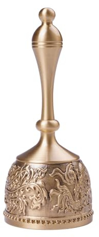 Campanello vintage in ottone – perfetto per ottone vintage, adatto per soggiorno e uso quotidiano e salotti attirando l'attenzione quando necessario