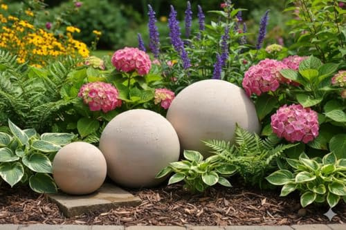 GartenGees Dekokugel, Rosenkugel aus dunklem Terracotta, frostfest,3 Größen,17 bis 30cm (30 cm)