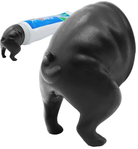 Dentifricio per cani | Topper universale per dentifricio per animali per | bambini │ Schiaccia dentifricio in silicone autobloccante per cani