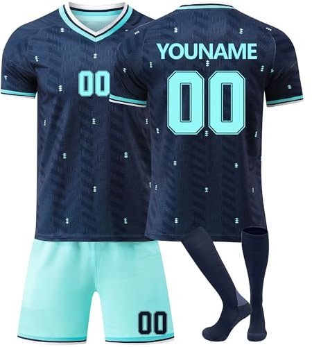 Generisch 2026 Fußball Training Trikot,Personalised Deutschland Trikot Set mit Eigenem Namen & Nummer,Authentisch Design,Handgestickt Logo#2