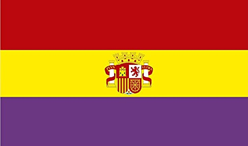 Durabol Bandera Republica Española con Escudo 150 x 90 cm Satén