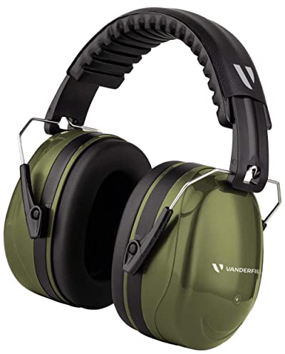 Vanderfields cuffie antirumore lavoro 33dB certificate – cuffie da lavoro insonorizzanti per concentrazione lavoro, tiro, costruzioni, fai da te, giardinaggio, cuffie poligono tiro antirumore