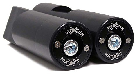Shogun USA Made Kaw Ninja ZX6R ZX-6R ZX 636 2019 2020 2021 2022 2023 NO Cut PA2 Black Frame Sliders Fits ABS & NON ABS Models - 715-4459
