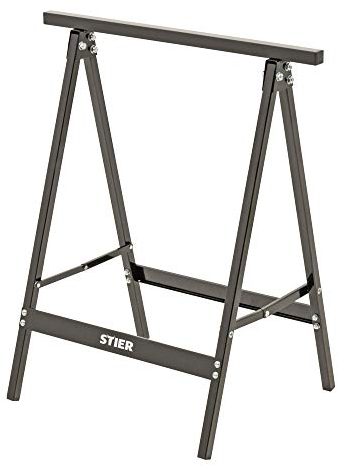 STIER Cavalletto in acciaio 100 kg, pieghevole, cavalletto per sega, cavalletto, cavalletto pieghevole, cavalletto