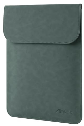 Allinside 13 Zoll Laptophülle für MacBook Neo, Air 13 & Pro 13, Grau | PU-Lederhülle in Wildlederoptik für Neo, Air 13 2018–2026 & Pro 13 2016–2022. Schlank, wasserabweisend für Reisen