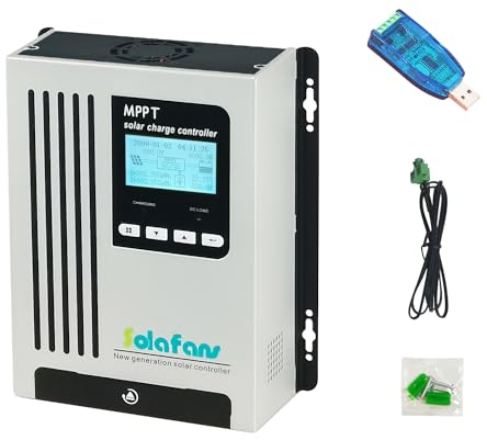 SOLAFANS 48V 65A MPPT Laderegler 12V 24V 48V Auto Solar Batterie Ladegerät DC150V PV 3560W Unterstützt Versiegelte Gel-, AGM-Lithium-Batterie