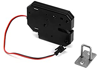 QWORK DC 12V Serratura magnetica elettrica, Serratura del solenoide del portello per gli armadietti del cassetto per Sistema di controllo accessi porta (Senza interruttore di rilevamento)