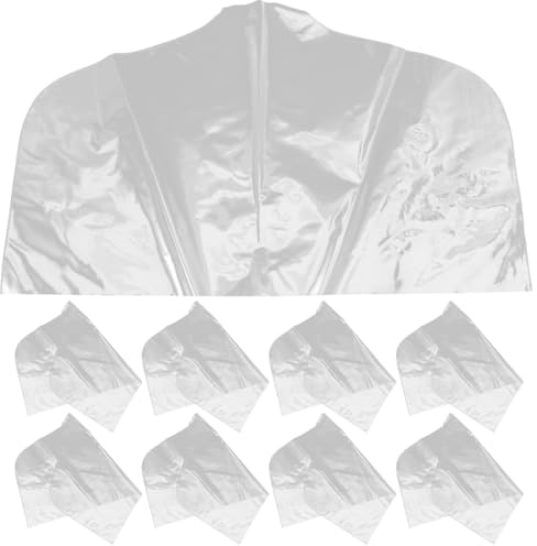 Lurrose Clear Shoulder Covers Closet Suit Protects 10pcs Plastic Hanger Covers for Hanging Clothes Shoulder Garment Dust Cover Protectors for Men Suit Coats Jackets Storage