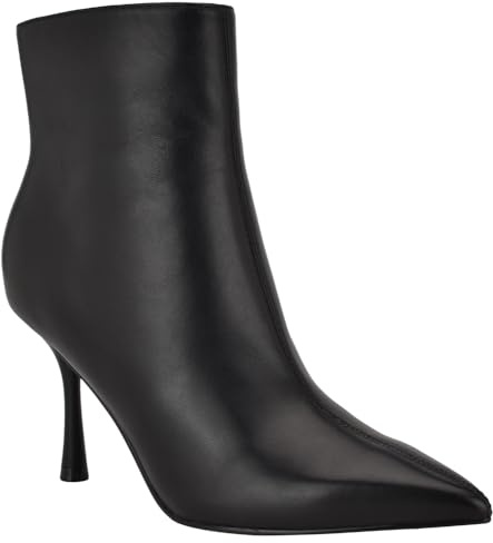 Nine West Botines Therin para mujer, Piel negra 002, 38 EU