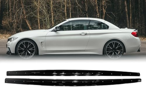 MpTuned Seitenschweller schwarz glänzend für BMW 4er F32 F33 F36 2014-2020 420i 430i 435i 440i 418d 420d 430d 435d