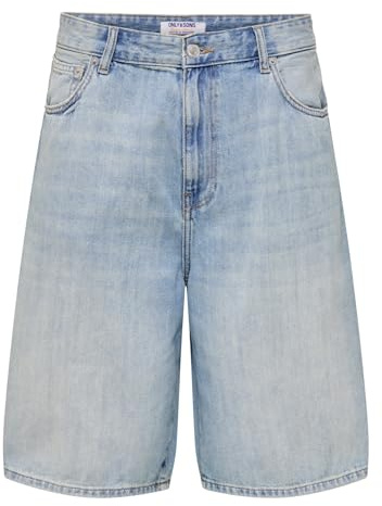 Only & Sons Male Jeans-Shorts ONSCARL Mid Rise Ballon Schnitt Shorts | Denim shorts