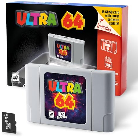 Ultra 64 Flash Cart for N64 + 16 Gb SD Card.