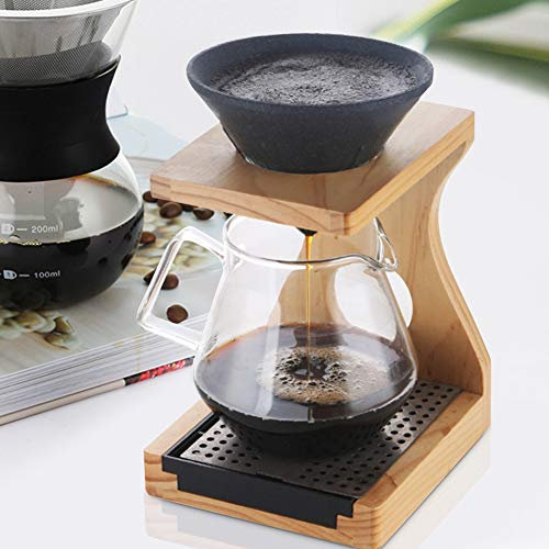 Aramox Colador de café de Mineral de Alúmina, Accesorios de Filtro de té en Forma de Cono, Purificación de Agua, Control de Extracción, Regalos para Amantes del café