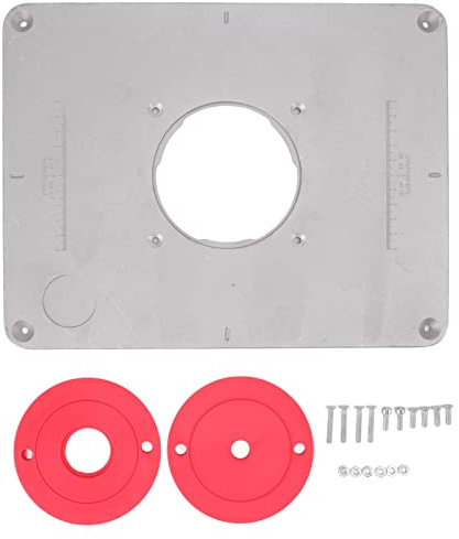 ANKROYU Router Table Insert Plate, Aluminum Alloy Trimming Machine Flip Board, Router Base Plate, Woodworking Router Plate for 2301 Series Machines