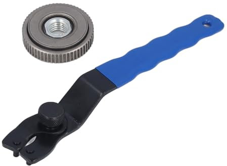 Angle Grinder Lock Plate, Angle Grinder Nut Wrench Set Lock Nut and Adjustment Pin Wrench Lock Plate Angle Grinder Wrench Set for M14, Angle Grinders