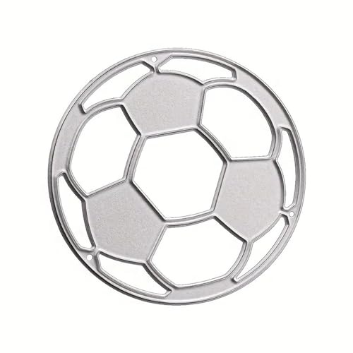 Kleine Fußball-Form Prägeschablonen für Kartenherstellung, Scrapbooking, Papierbasteln, Verpackungen, Karbonstahl
