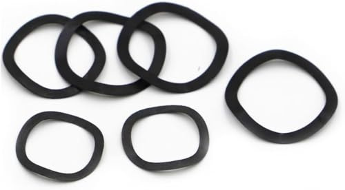 Rondelle ondulée, Rondelle ondulée à ressort, Rondelles ondulées triples en acier noir 65MN, rondelles élastiques M3 M4 M5 M6 M8 M10 M12 M14 M16 M19 M21 M24 M27 M30 M34 M38 M40 M50 (50 pièces M3x6)(50
