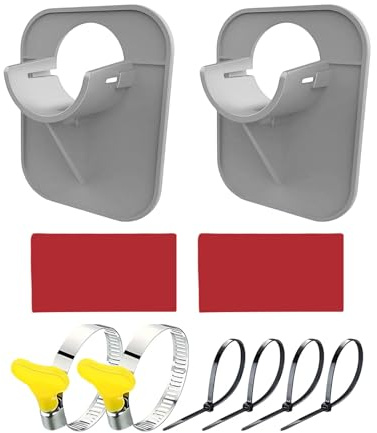 Krmoau 2 Stück Pool Schlauchhalterung, Pools Schlauchhalter, 30-38mm Pool Schlauchhalterung Mit Kabelbinder, Pool Rohrhalter Fitting, Anti-Reißen, Anti-Strain