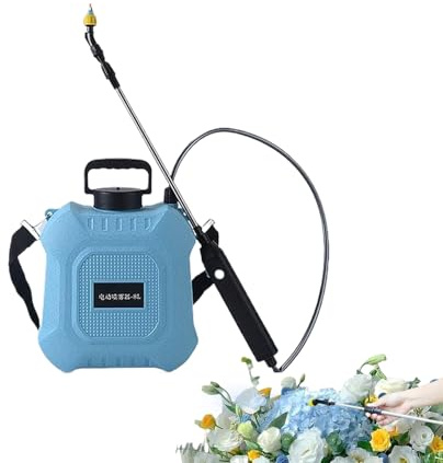yupeuooe Pulverizador de Mochila,Eléctrico Ajustable Tipo C para Jardín | Accesorios Jardinería con 3 Boquillas para Riego Abonado Limpieza Fumigación Invernadero Paisajismo