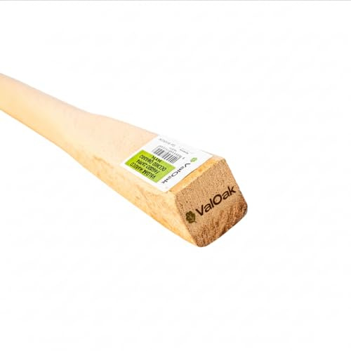 Valoak Manico in Faggio per Zappa e Attrezzi da Giardinaggio | Lunghezza 100 cm | Occhio Quadro 3,5x3,5 cm | Made in Italy
