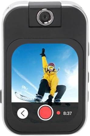 Yctze Caméra Sportive Multifonctionnelle, Lecteur MP4 MP4 et Came d'action HD avec Pince Arrière, Enregistrement de Boucle, Idéal pour Les Activités de Plein Air, Polyvalent pour Le