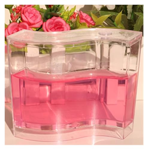 Ameisen Terrarium Ameisenfarm-Box, Gel-Labyrinth, Ameisenburg, Ameisen Bei Der Arbeit Beobachten, Ameisennest, Farmwelt, Haustierhaus, Ameisenlebensraum Ameisenfarm Zubehör(Pink)