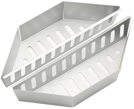 RUWLFE 1 pz/2 Pezzi cestello in Alluminio elettrolitico Griglie a Carbone Supporto for combustibili for bricchette di per Barbecue(2pcs)