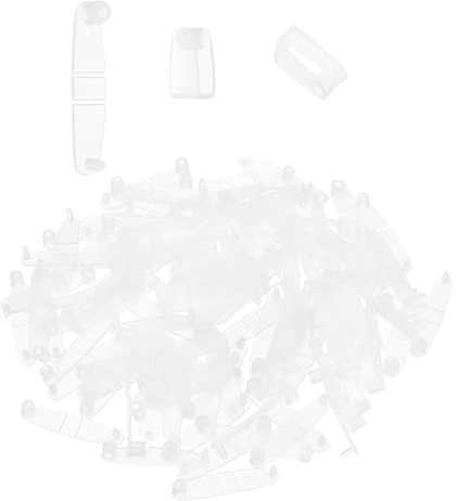 QUARKZMAN 100 Stück Plastik Schlüsselanhänger Clips Transparent | Klare Acryl SchnappTabs Kartenhalter Ringe, Für Schlüssel Ringe Büro Kreditkarte Basteln Schmuckherstellung Großhandel