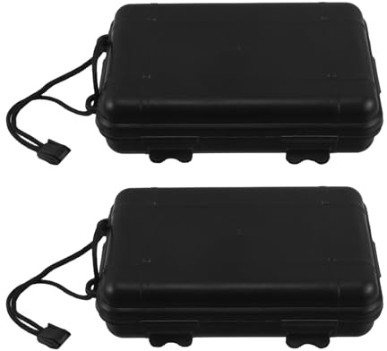 SOIMISS Caja de Almacenamiento para Puntas Anchas de Flecha, Resistente al Agua y Golpes, Tamaño Grande, 2 Unidades, Estuche Portátil de Plástico para Tiro con Flechas y Actividades