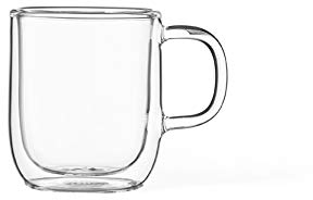 Viva Scandinavia Teetasse aus Borosilikatglas, doppelwandig, mit Henkel, 100 ml