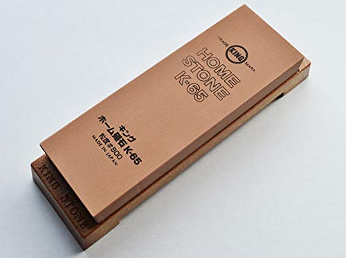 King Pierre à aiguiser grain moyen – grain 800 (pierre avec base)
