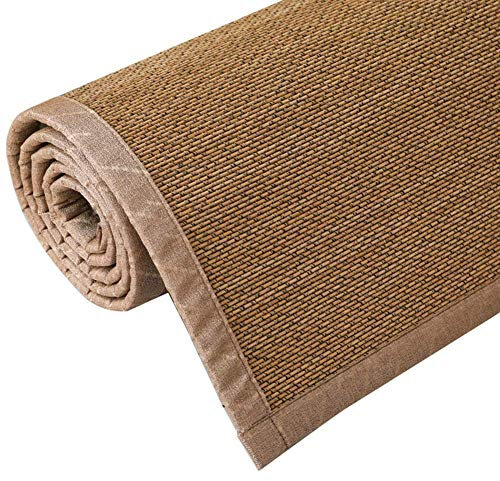 Rechteck Natur Bambus Teppich rutschfeste Schlafzimmer Wohnzimmer Balkon Bodenmatte, 10 mm dick, 2 Farben (Farbe: B, Größe: 80x150cm)