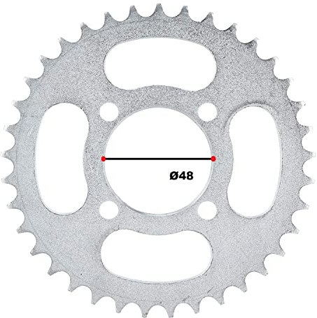 Corona per MidiQuad ATV PitBike 37 Denti per Catena 428 Ø48, 4 Fori di Fissaggio