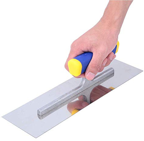 Plastering Trowel Tile Trowel Professional Masonry Skimming Grout Tool for Flooring with Long Shank (300mm)