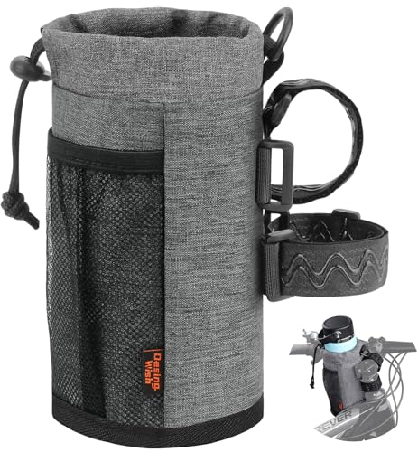 Design Wish Porte-bouteille de vélo 24 oz - Sans vis - bouteille avec poche en filet