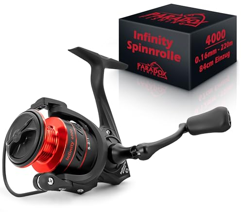 Paradox Fishing Infinity Spinnrolle 4000, 140m/0,23mm - die perfekte Angelrolle zum Hechtangeln