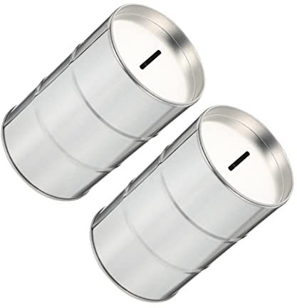 SaditY 2pcs Blade Recycling Bin Travel Sharps Container Blade Disposal Case Sharps Containers for Home Use Razor Disposal Bank Iv Supplies Needle Blades Sharpe Protector Simple Metal Iron, Silver