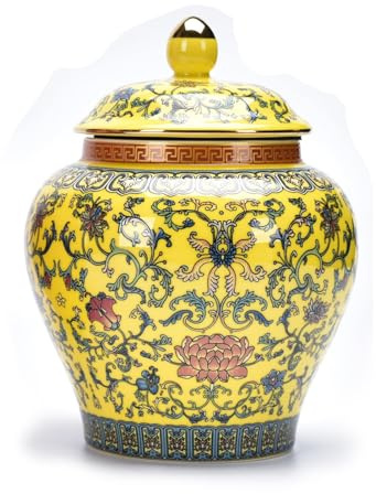 YLME Barattolo in Ceramica con Coperchio Ermetico, Adatto per la Decorazione Della Cucina
