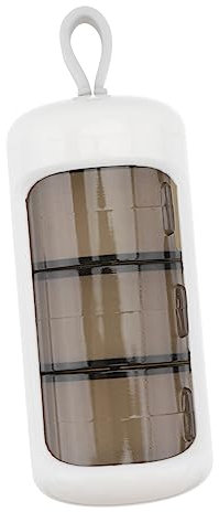 Healeved 2stücke Kreative Medikamentenbox Tragbarer Organizer Mit Fächern Für Unterwegs Weiße Tablettenbox Für Reise Und Alltag -frei Leicht Zu Reinigen Für Medikamente Und Vitamine