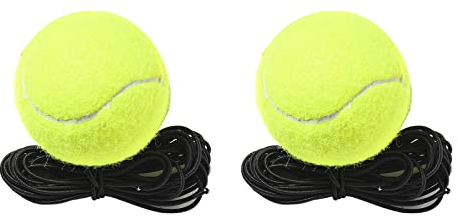 BAYORE 2 Stück Tennis Trainingsball Ball Mit Elastischer Schnur Tragbare Tennisball Trainingsausrüstung Für Kinder Anfänger Zum Üben des Tennisballs An Einer Schnur Elastisches Seil Tennisball