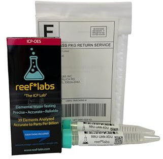 ICP Water Test - Elemental Water Test Kit - 45 Elements - Reef Aquarium Test -ICP-OES - Saltwater Test Kit - Reef Tank Water Test