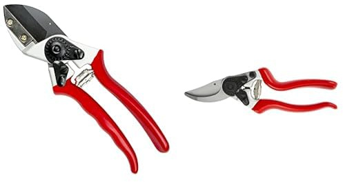 Darlac Expert Pruning Bundle - Anvil Scissors & Bypass Shears Set, Razor Sharp SK5 Steel Blades, Ideal for Hard or Dead Wood, Large Cut Capacity, Slim Handles