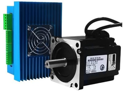 Nema 34 Closed Loop Stepper electronic starter Kit 12N.m Hybrid Servo electronic starter Driver HBS86H 86mm 2 PH Nema34 Step electronic starter Stepper electronic starter Driver ITCLEYMDZV(12 N.m Kit)