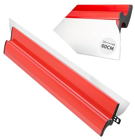 Ytspatel, tapetborttagare, spatelset, spatel i rostfritt stål, 0,38 mm och 0,5 mm tjock, 80 cm/60 cm/40 cm/25 cm, för stora arbetsområden, väggdekoration och konstruktion (60 cm/24 tum)