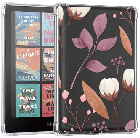CoBak Clear Durchsichtige Hülle für 7 Zoll 2024 e-Reader (Nicht kompatibel mit Kobo M7)- Leichte Kratzfeste Weich, Gardenie